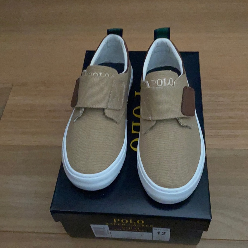Kids / Toddlers NWT Polo Khaki Shoe sz 12